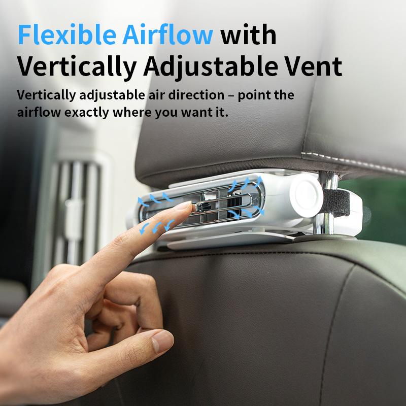 AirRide Pro® – The Clip-On Car Seat Fan with 3-Speed Control & 3000mAh Battery