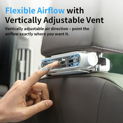 AirRide Pro® – The Clip-On Car Seat Fan with 3-Speed Control & 3000mAh Battery